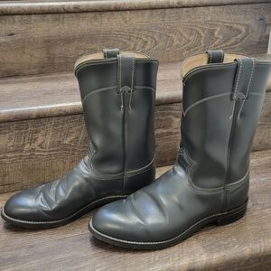 Black Leather  boots